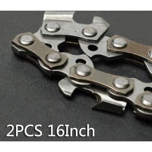 2 Pieces/set 16 Inch 56 Drive Link Chain Saw Saw Chain Blade 0.050 Specification Chain Saw Blade Garden Tool Power Saw Parts