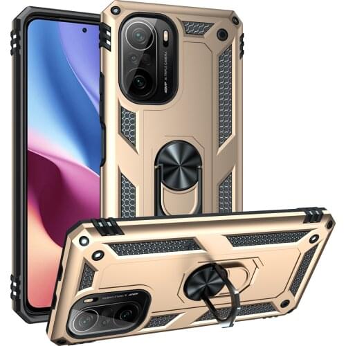 Cover Case for POCO F3 Armor Rugged Military Shockproof Ring Holder Magnet Phone Case for Xiaomi POCO F3 F 3 5G