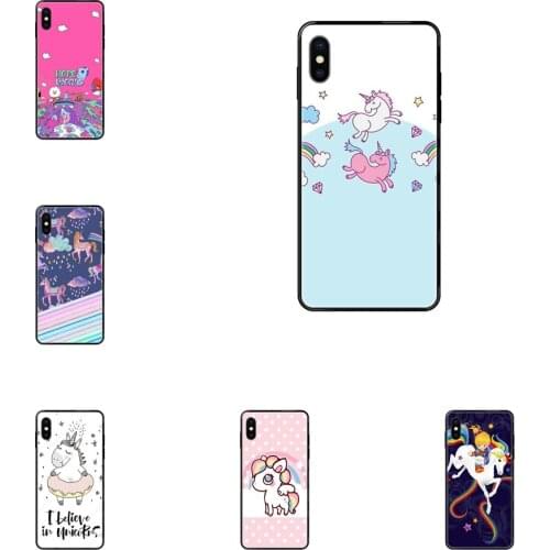 Black Soft Multi Colors Best Sale Popular Cute Brite Unicorn Poster For Apple iPhone 11 12 Pro XS Max XR X 8 7 6 6S Plus 5 5S SE
