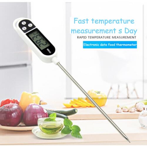 Cow Temperature Measuring Device, Food Probe Type Electronic Thermometer, Stainless Steel Pen Type Structure with High Accuracy