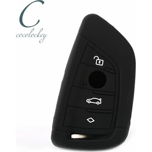 Cocolockey Silicone Car Key Case Cover for BMW 2018 2019 X2 X3 X4 X5 X6 540 5 7 series Car Key Remote Protect Cover 4 Buttons