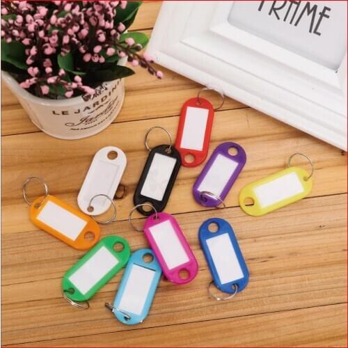 Color Plastic Keyboard Marker Luggage Label Hotel Number Classified Keychain Keychain