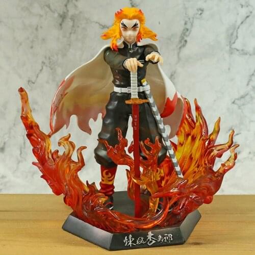 Demon Slayer: Kimetsu no Yaiba Rengoku Kyoujurou GK Statue Brinquedos Figurals Figurine