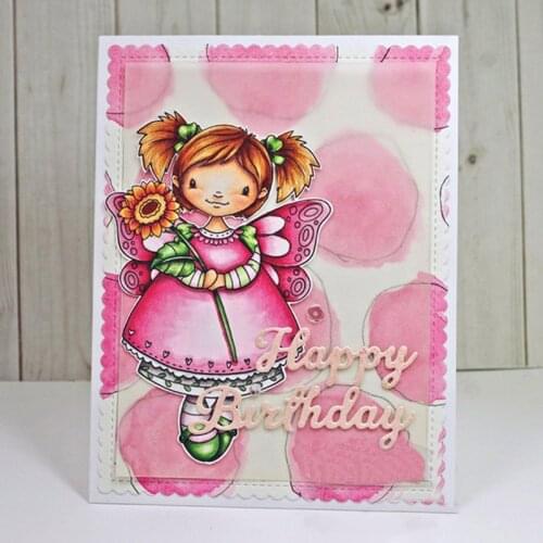 Girl With Wings 2020 New Metal Cutting Dies&Cordinating Stamps For Scrapbooking Craft Die Cut Card Making Embossing