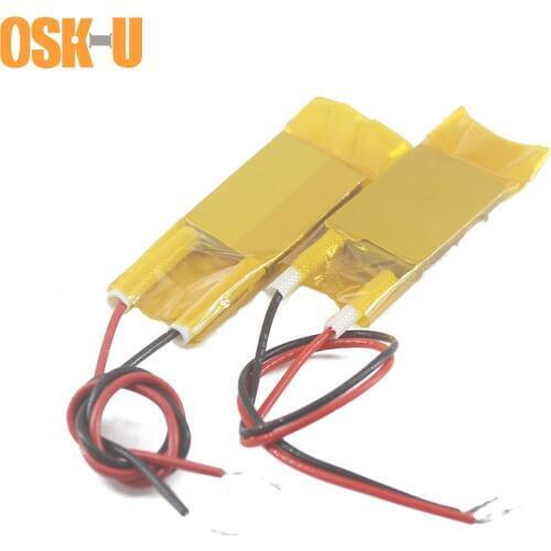 2PCS 30x24x3mm PTC Heating Element Thermostat 24V 280/60/180 Degree Insulating Film PTC Electric Heater Plate for Dehumidifier