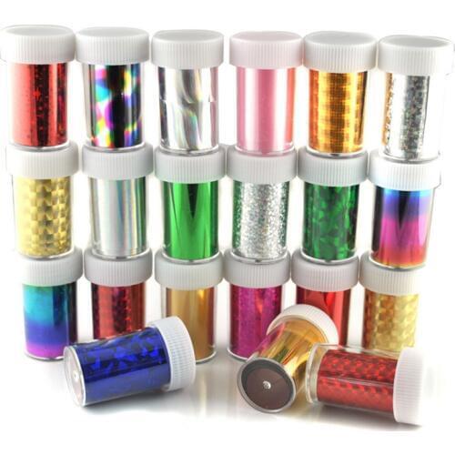 Fashion hot Galaxy nail sticker Rainbow 3d nail art foil patch beauty decals stickers ongles nail stickers nail art decorations