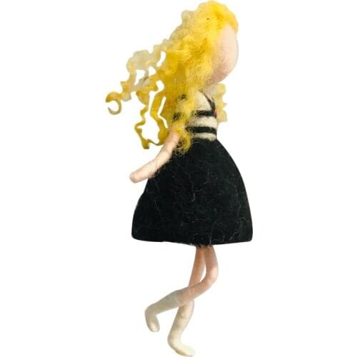 Fairy Needle Felting Kit for Beginners, 6"/15 cm Height, Elf Felting Starter Kit, Needle Felted Fairy, Felting Gift (No. 12)