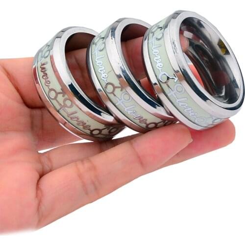 New! Night Luminous Penis Ring Lock Sperm Condom Cockring Sex Toys For Men Masturbators Stimulate Nozzle Stretcher Male Rings