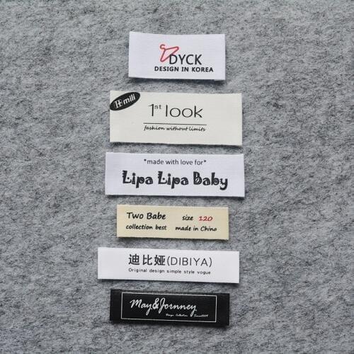 Custom Sewing labels / brand labels, Custom Clothing Tags, Cotton Ribbon label, Handmade label (MD56)