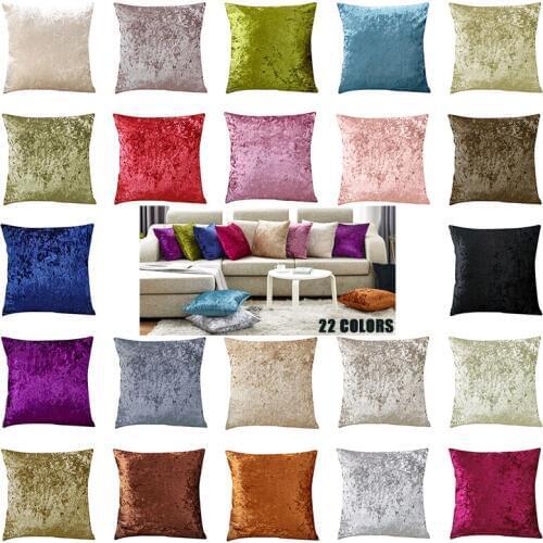 Super Soft Decoration Pillows Ice Crushed Velvet Cushion Cover Pillow Cover for Sofa Car Decoration Kussenhoes Housse de Coussin