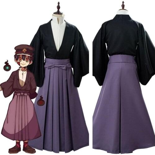 Toilet-bound Hanako-kun Yugi Tsukasa Uniform Outfit Cosplay Costume Yugi Tsukasa wig Halloween Men women JK kimono costume