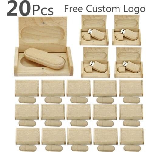 Customized Logo 10pcs/lot Wood Engrave Company Logo Gift 4-32GB Usb 2.0 Pendrive Wendding Photography 16GB Usb Flash Drive