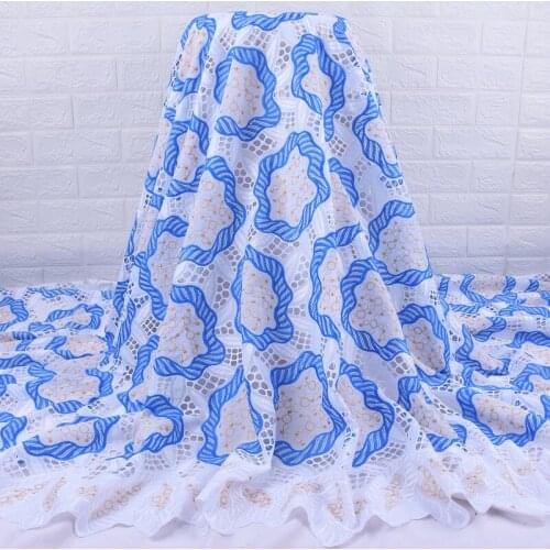 Zhenguiru High Quality Cotton Swiss Lace Fabric Mesh African Lace Fabric Embroidered Tulle Nigerian Fabric For Women Party A1966