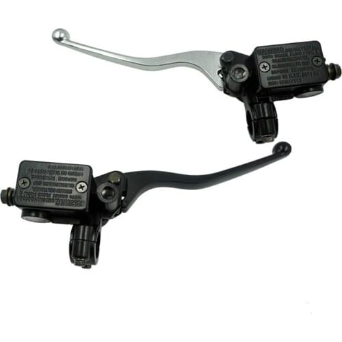 1Pc 7 / 8 "22mm front motorcycle hydraulic brake pump master cylinder brake lever universal with brake switch M10