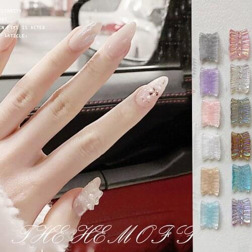 10pcs Nail Art Jewelry 3D Nail Decorations Ribbon Ballet Skirt Design Nail Decor Luxury Nail Charms Manicure Accessories