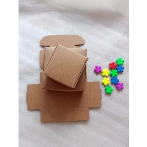 20pcs DIY Kraft Paper Box Gift Boxes For Wedding Favors Birthday Candy Cookies Christmas Jewelry package boxes Party Supplies
