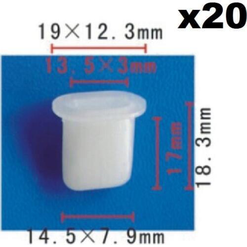 20x For Honda 90683-693-0000 For Nissan 78856-R4301 Screw Grommet Rivet Fastener / Nylon Retainer Clip