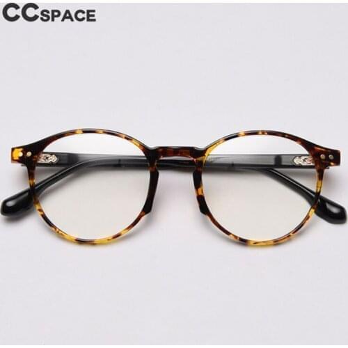49469 Retro Round Frame Anti-Blue Light Glasses Frame for Men and Women Optical Fashion Computer Eyeglasses Trend Flat Mirror