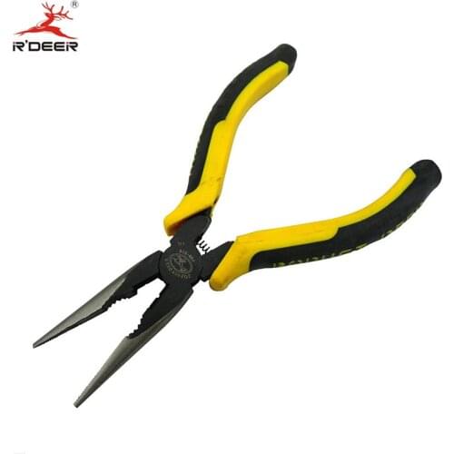 RDEER Long Nose Pliers Wire Strippers 6"/150mm Cutting Chrome Vanadium Wire Cutter Multitooll Hand Tools