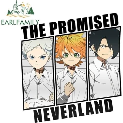 EARLFAMILY 13cm x 12.1cm For The Promised Neverland Car Motorcycle Stickers Auto Refrigerator Decal Vinyl Material Creative
