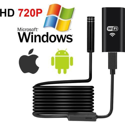 1-10M Wifi Endoscope HD 720P 1.3MP 8mm Wifi Endoscope Iphone Android 720P Camera Endoscopic Android iOS Boroscope Camera