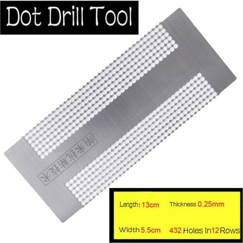 Diamond Painting Tool DIY Diamond Painting Double Row Net Ruler Cross Stitch Point Drill Ruler Embroidery Accessories