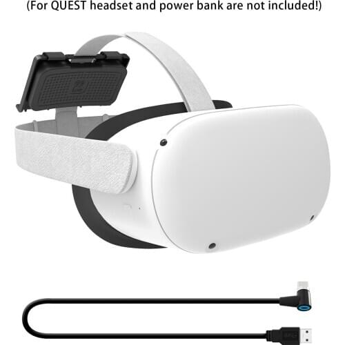 VR Powerbank Fixing Bracket Battery Holder For Oculus Quest 2 Or Vive Deluxe Audio Strap Compatibly Multiple Sizes Power Bank