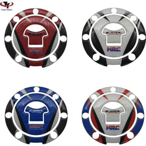 Motorcycle Chrome CBR HRC Decal Fuel Tank Cap Cover Sticker Pad For Honda CBR1000RR CBR1000 Gas Cap Pad Pad Filler Tankpad