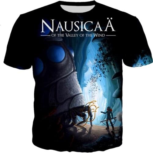 Men/women New Fashion Hot Anime Nausicaa of the Valley of the Wind Cool Printed 3D T-shirt Casual Trendy T Shirt Streetwear Tops