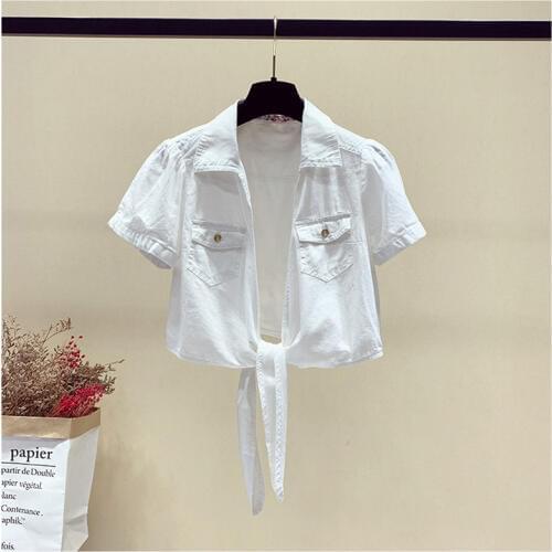 Soft Short Sleeve Spring Jacket Woman Bolero Clothes Autumn Slim Thin Denim Female Jacket Jeans Streetwear Coat Clothes