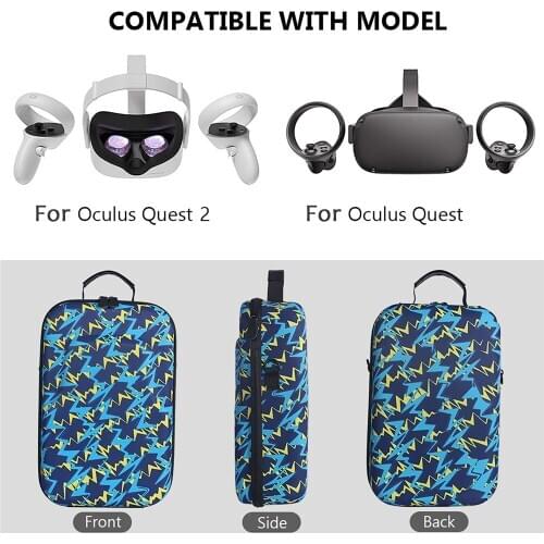 Carrying Case Storage Box Travel Shoulder Bag with VR Lens Protection Pad For Oculus Quest / Quest 2 VR Headset Accessories