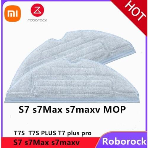 2021NEW 2/5/10 PCS Mop Cloth Side Brush For xiaomi T7 T7plus S7 For Roborock Vacuum Cleaner Accessories