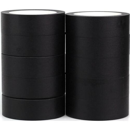 NEW 10pcs/lot Cute Pure Black Washi Tapes DIY Craft Decorative Scrapbooking Planner Adhesive Masking Tapes Kawaii Stationery
