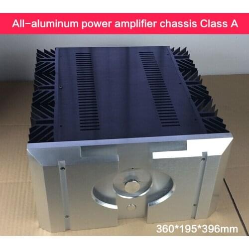 All-aluminum Power Amplifier Chassis Class A Pure Rear Stage with 40W Power Amplifier Power Supply Shell Audio DIY 360*195*396mm