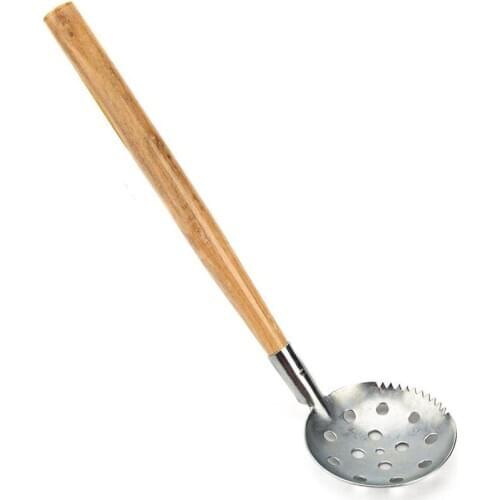 Portable Ice Fishing Scoop Scooper Wood Handle Slush Skimmer Tool Accessory Sports Entertainmen for Fishing Tools New Accessory