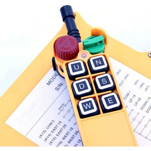 OBOHOS 6 channel 2 Speed 1 Transmitter Hoist Crane Truck Radio Remote Control System Controller