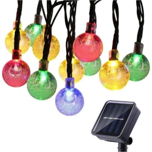 SGE Solar Powered 9 Metre 50 Led Garden Christmas Party Balcony Ornament Lighting Lamp