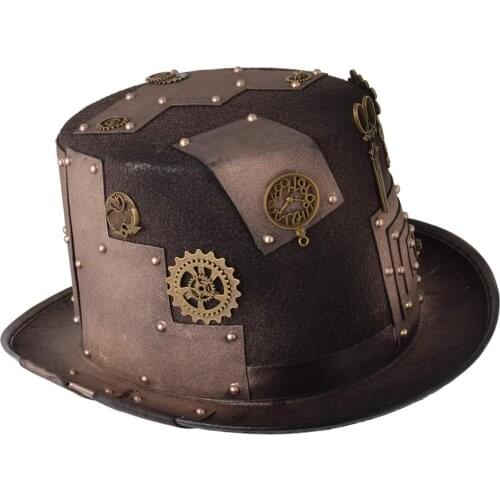 Steampunk Vintage Top Hat for Themed Party Masquerade Cosplay Costume