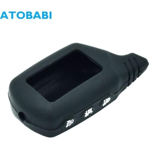 B9 Silicone Key Cover For StarLine B9 V7 A61 A91 Starlionr Two Way Car Alarm Remote Control LCD Transmitter Case Keychain Skin