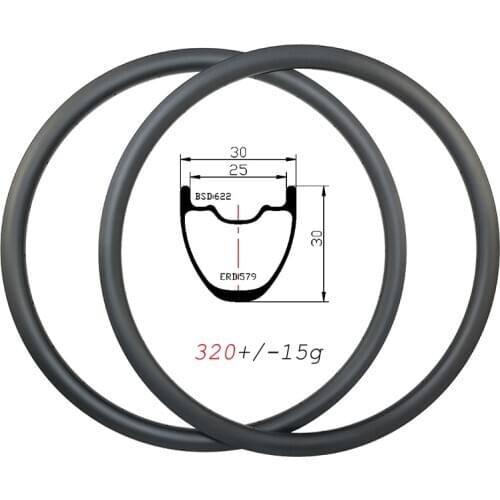 320g Superlight carbon rims MTB 29 28H disc hookless tubeless 30mm wide 30mm deep UD matte glossy 32H 29er mountain bike wheels