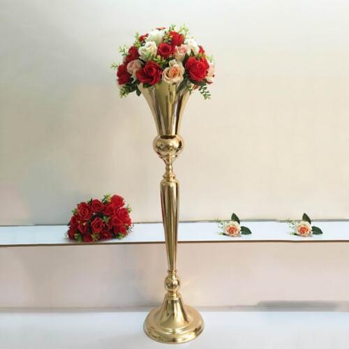 Wedding Flower Vase 98cm Tall Event Road Lead Table Centerpiece Pillar Flower Stand For Home Party Decoration