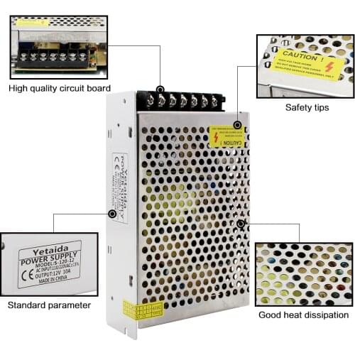AC DC Transformer 5V 12V 24V Power Supply 5 12 V 1A 2A 3A 5A 10A 15A 20A 220V To 12V Power Supply 3V 5V 9V 15V 18V 24V 36V 48V