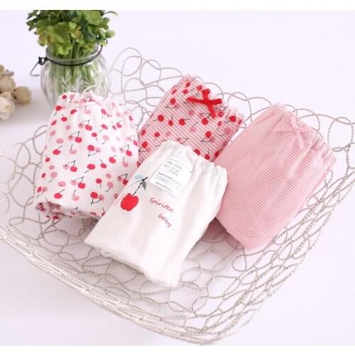Kids Underwear Girls Panties Cotton Boxer Children Briefs For Baby Shorts Baby Panties Kids Underwear 2-13T/4pcs