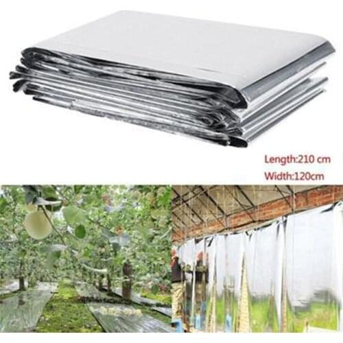 Outdoor Plant Warm Blanket 210x120cm Double Side Reflective Mylar Film Greenhouses Plant Growing Hydroponic High Reflective Film