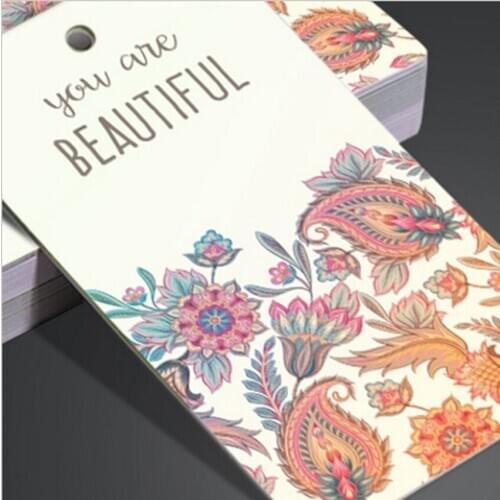 ZeQi 500pcs/lot Free shipping custom hang tag paper labels price tags custom price label tag