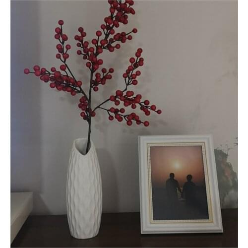 Nordic Modern Home Decor Drawing Room Desktop Ceramic Flower Vase Hydroponic Plant White Bottle Ripple Art Ikebana Flower Pot