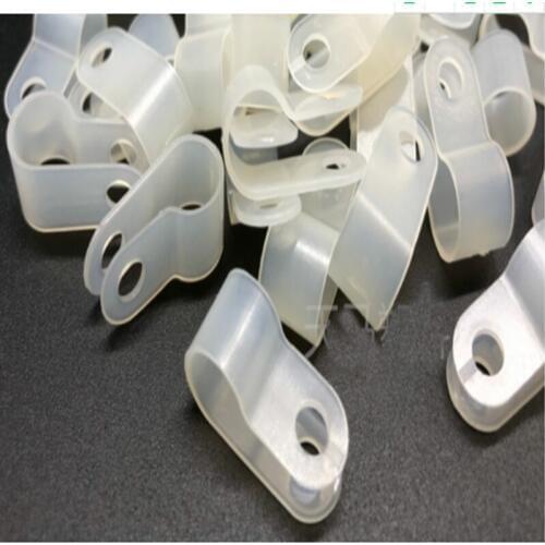 1bag R type clamp nylon 3.3 5.3 6.4 8.410.4 wiring fixed wire card wire buckle fixed