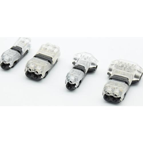 10pcs/5pcs I/T type 1pin 2pin Quick Splice Scotch Lock Wire Connector for Terminals Crimp 22-18AWG Wiring LED Strip Car Audio