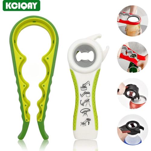 2Pcs Creative Bottle Opener Set Multifunctional Jar Can Beer Wine Opener Easy Use Opener Kitchen Tools For Elderly Children