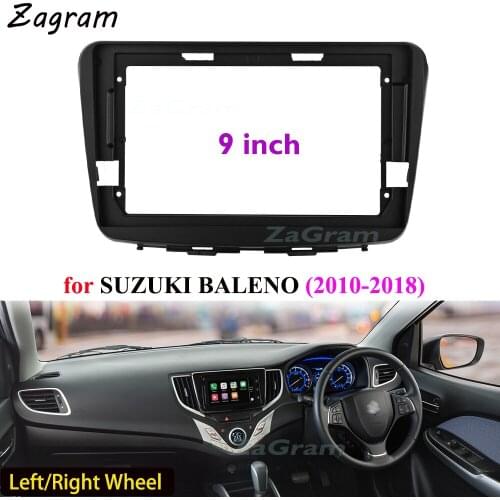 9 Inch 2 Din Car Video Fascia for SUZUKI BALENO (2010-2018) Panel CD DVD Player Audio Frame Dashboard Mount Kit